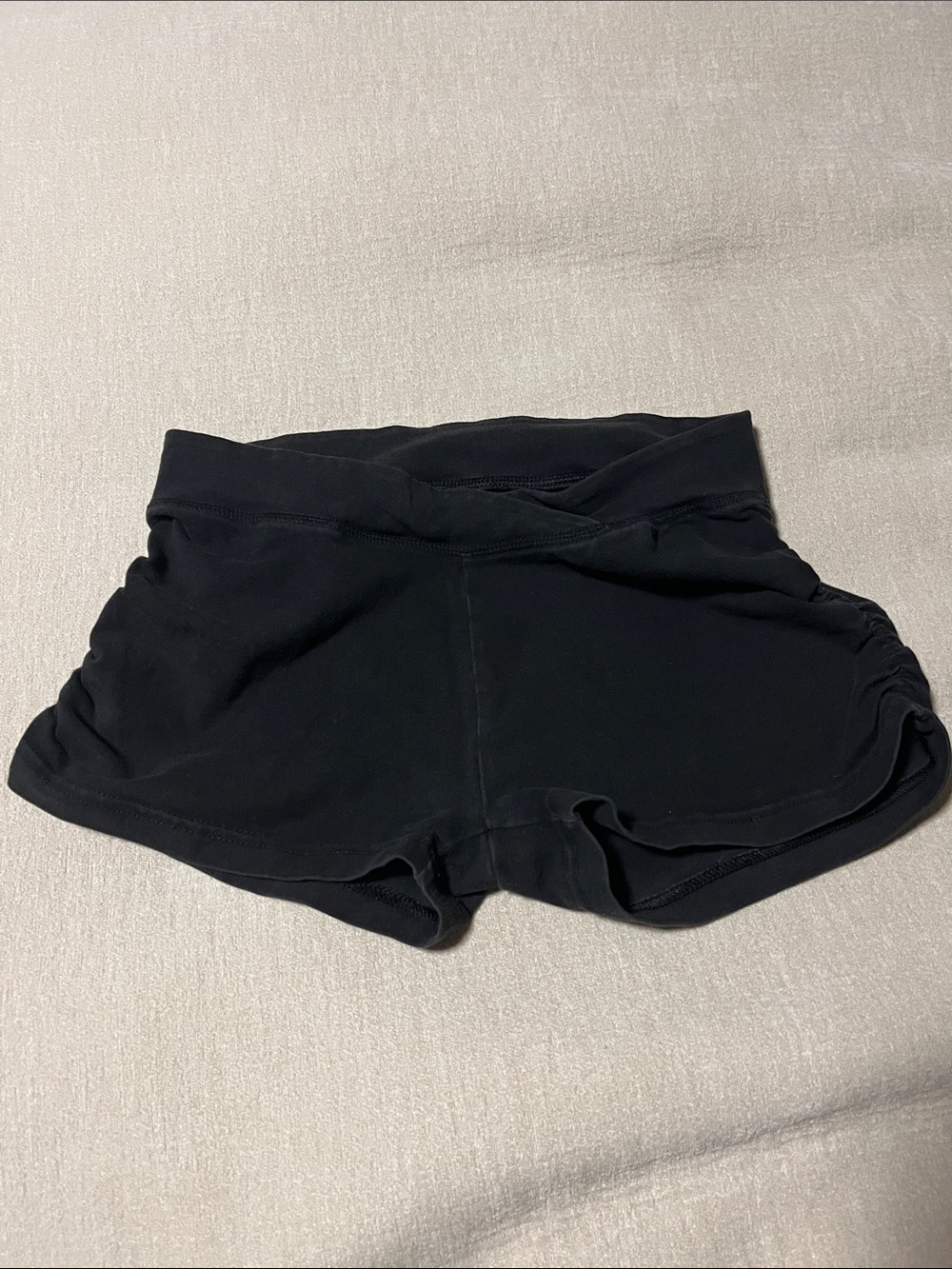 AERIE Black Slim Gym Shorts